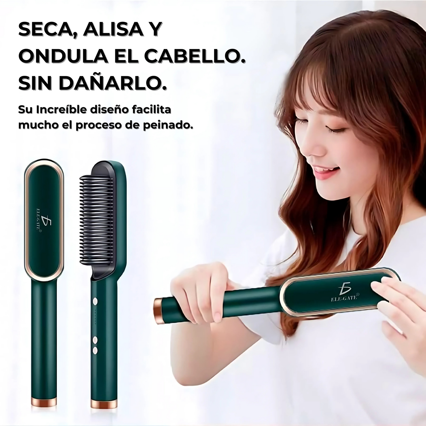 💖 Cepillo Alisador® 3 en 1 + Regalo Exclusivo Depiladora Flawless® 💖