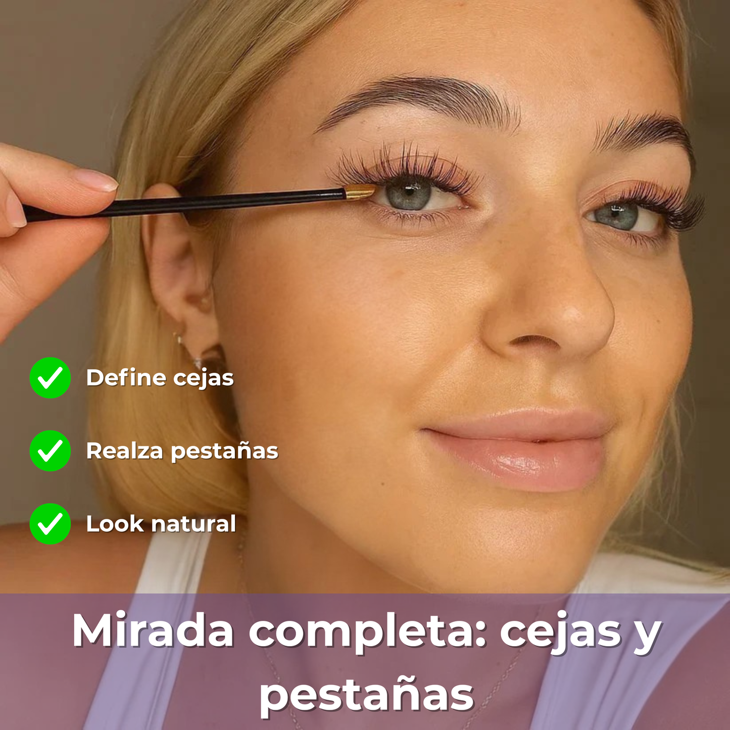 Serum de Pestañas y Cejas 4×1 – Crecimiento Natural – Pestañas largas y densas en 4–8 semanas sin extensiones