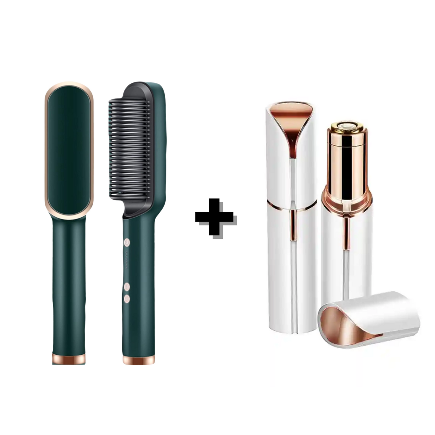 💖 Cepillo Alisador® 3 en 1 + Regalo Exclusivo Depiladora Flawless® 💖