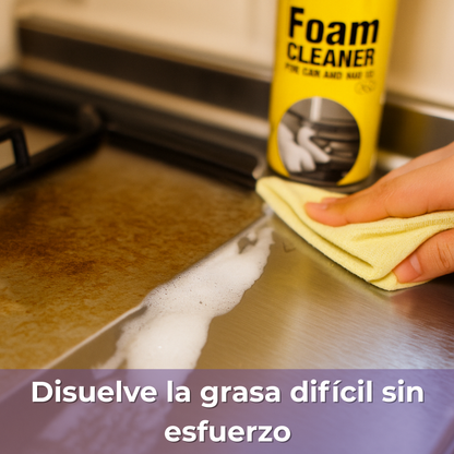 Oferta 3x1 – Espuma Limpiadora Multiuso – Disuelve grasa y manchas – Cocina, auto, zapatillas y sillones limpios en 10 minutos