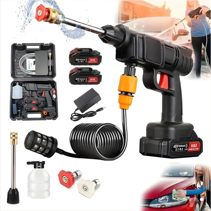 Hidrolavadora Portátil 2 Baterías - Lava donde sea con balde - Auto y terraza listos en 10 min