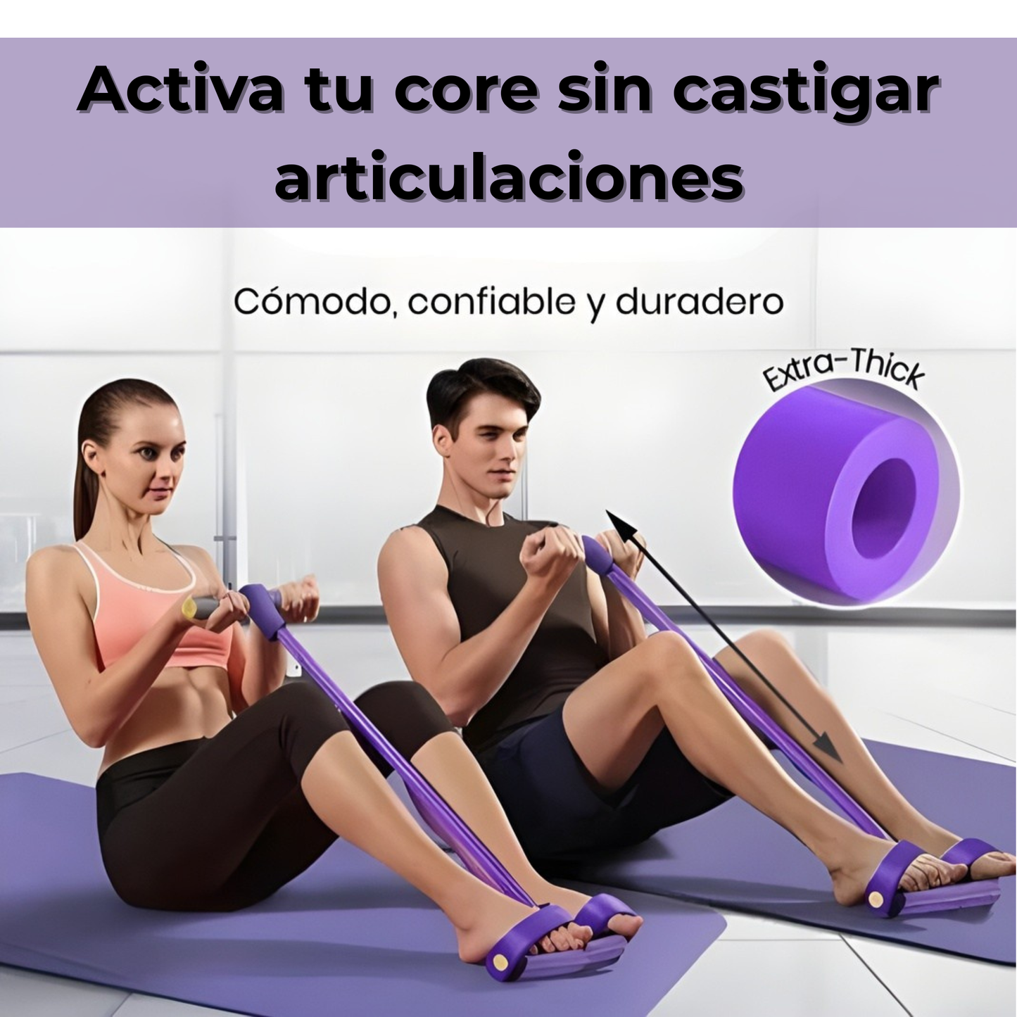 Bandas con Pedal – Entrenamiento Full Body en Casa – Ponte a tono en 10 min al día, de forma segura y económica