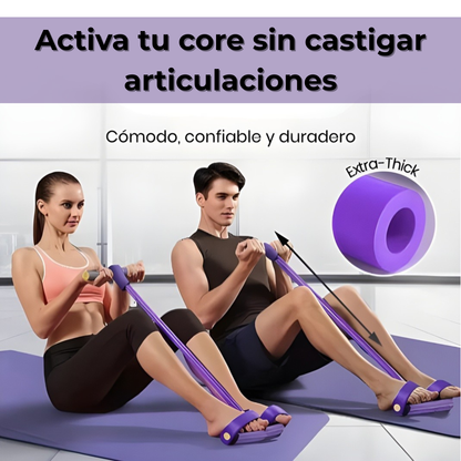 Bandas con Pedal – Entrenamiento Full Body en Casa – Ponte a tono en 10 min al día, de forma segura y económica