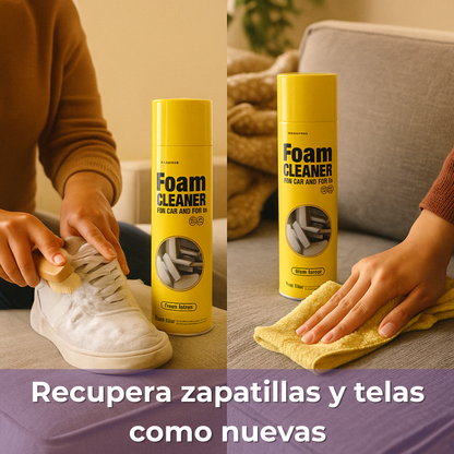 Oferta 3x1 – Espuma Limpiadora Multiuso – Disuelve grasa y manchas – Cocina, auto, zapatillas y sillones limpios en 10 minutos