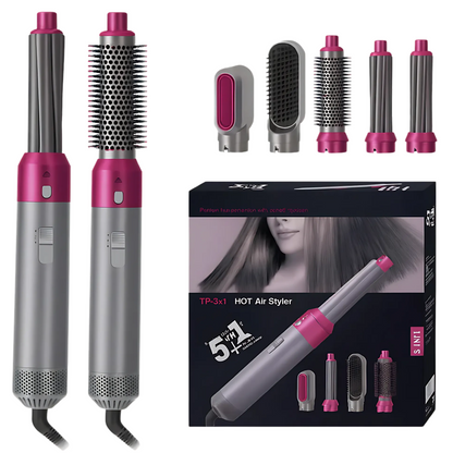 GLAM BRUSH PRO – Cepillo Secador Multifuncional 5 en 1 Profesional
