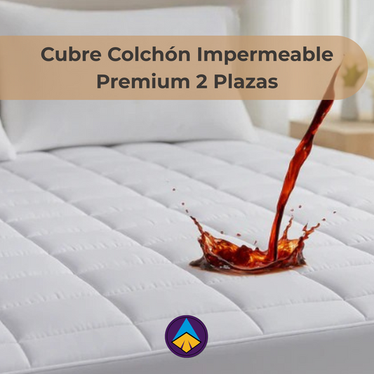 Cubre Colchón Impermeable Premium 2 Plazas | Protección total y descanso sin preocupaciones