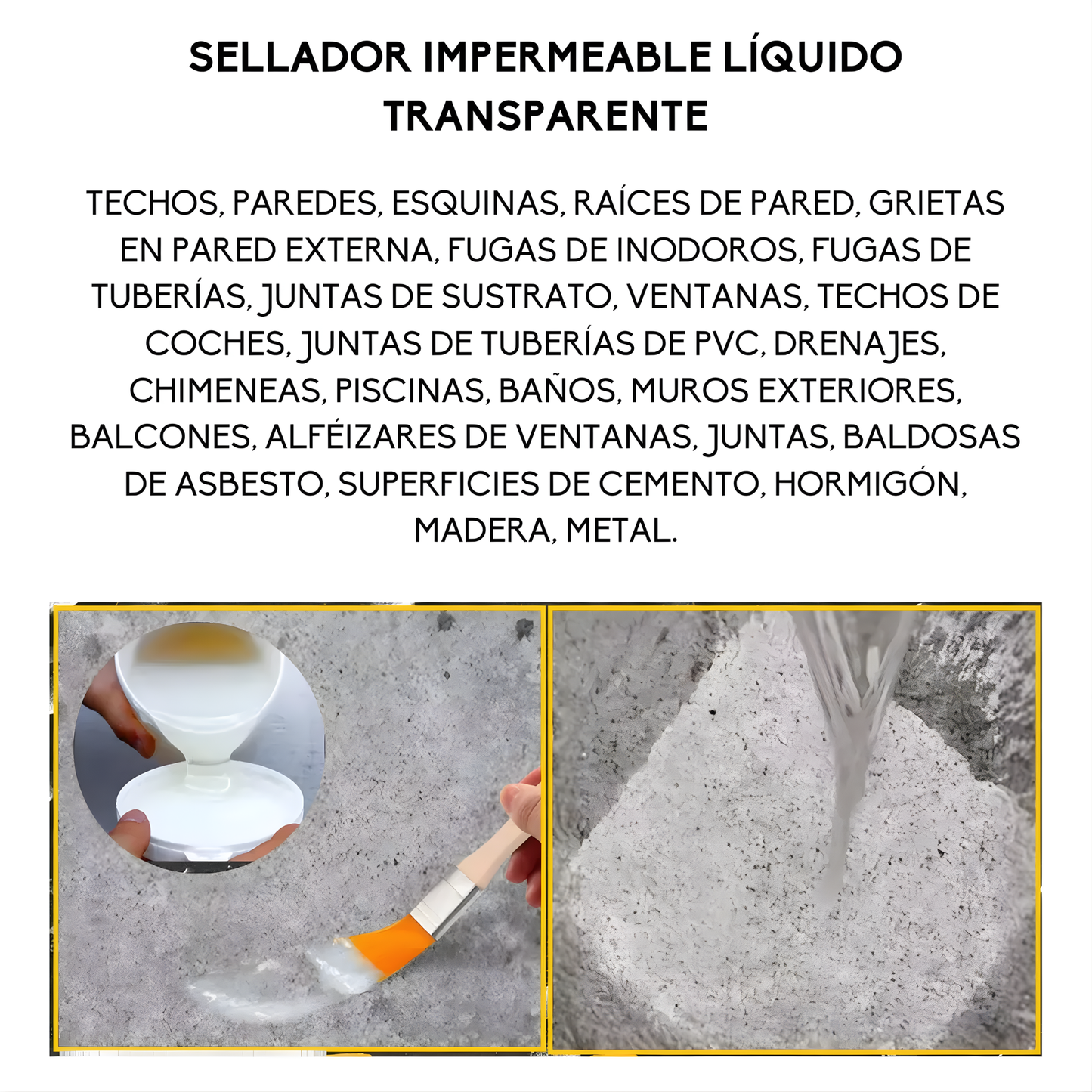 Sellador Adhesivo Transparente 1KG – Repara filtraciones – Hogar seco en minutos sin cambiar el diseño