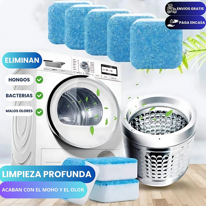 🔥 Pastillas limpiadoras – 5x1 – Higiene profunda – Lavadora fresca en 1 uso