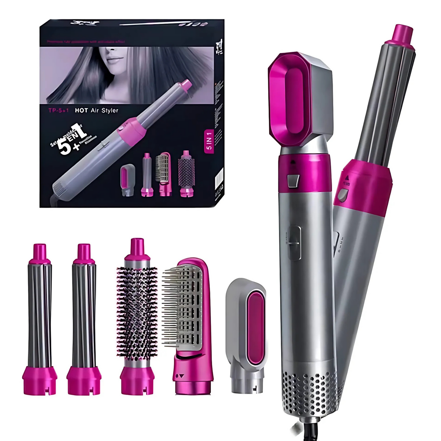 GLAM BRUSH PRO – Cepillo Secador Multifuncional 5 en 1 Profesional