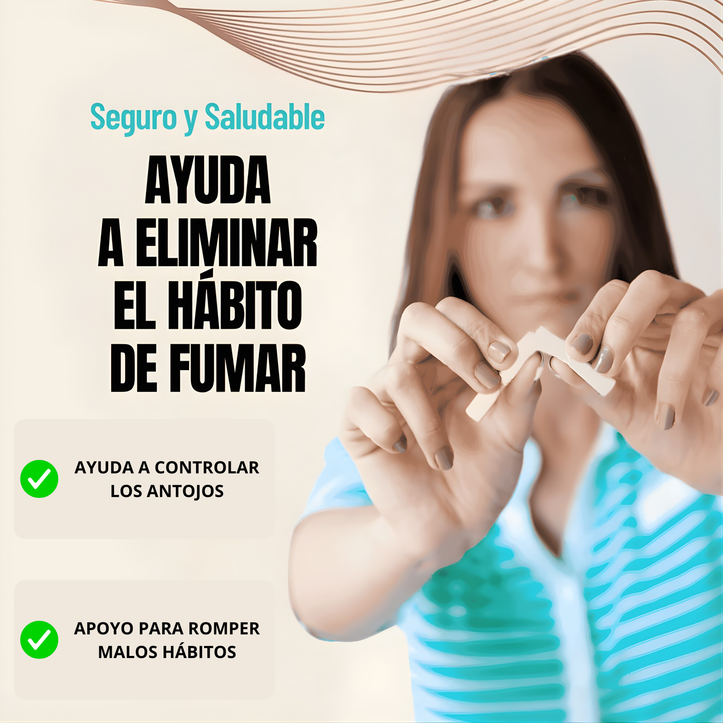 Parche Antitabaco 3×1 — Control de ansiedad 24 h — Plan de 30 días sin sufrir