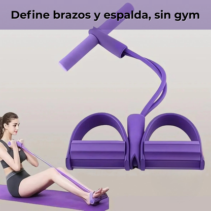 Bandas con Pedal – Entrenamiento Full Body en Casa – Ponte a tono en 10 min al día, de forma segura y económica