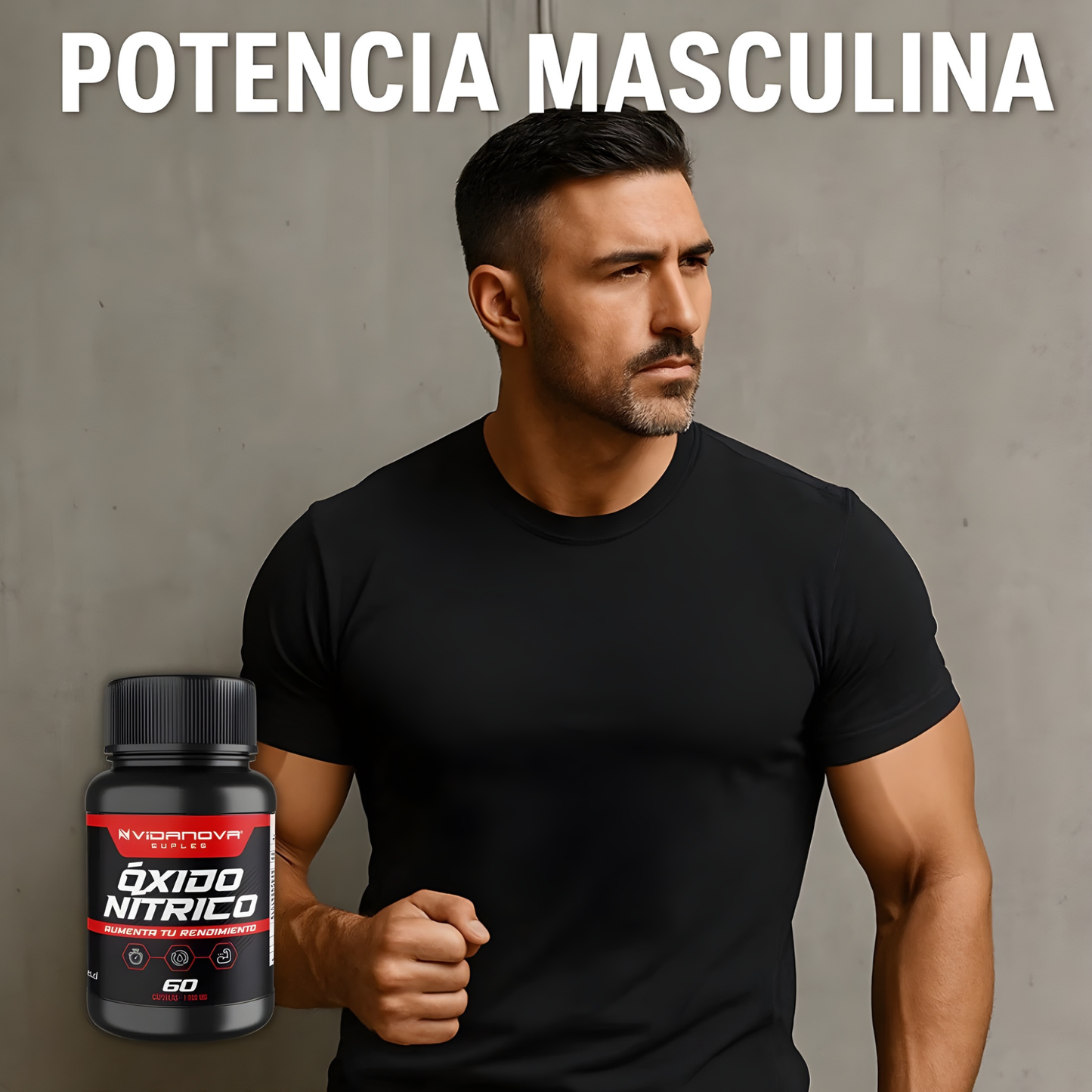 2x1 - Óxido Nítrico en Cápsulas - Energía y Circulación - Más vitalidad y confianza en 3–4 semanas