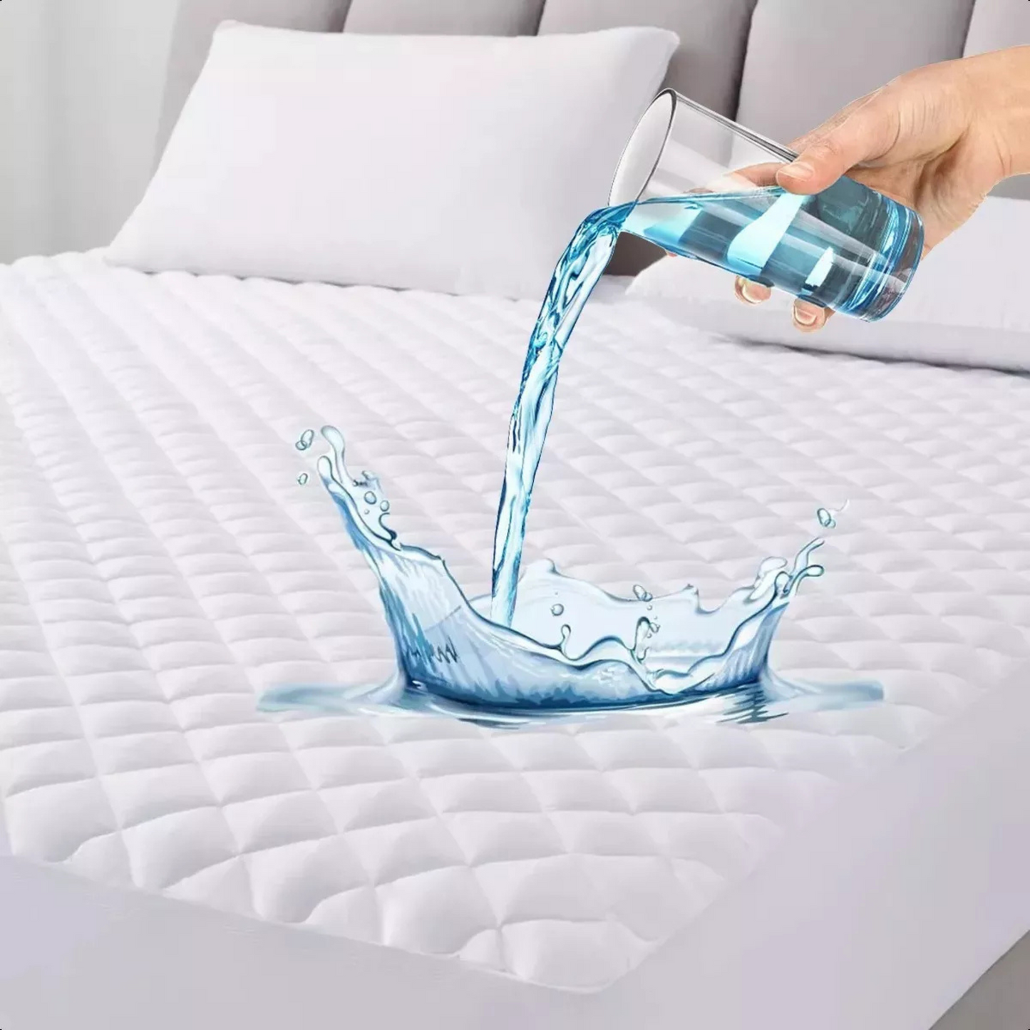 Cubre Colchón Impermeable Premium 2 Plazas | Protección total y descanso sin preocupaciones