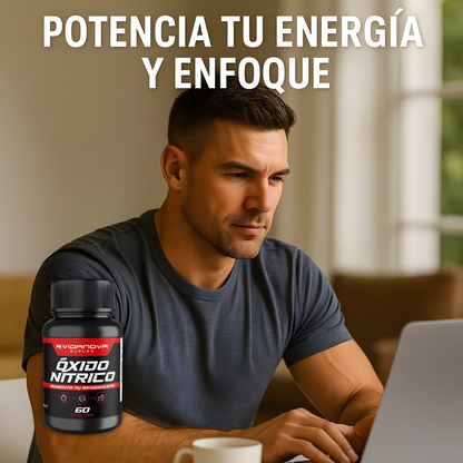 2x1 - Óxido Nítrico en Cápsulas - Energía y Circulación - Más vitalidad y confianza en 3–4 semanas