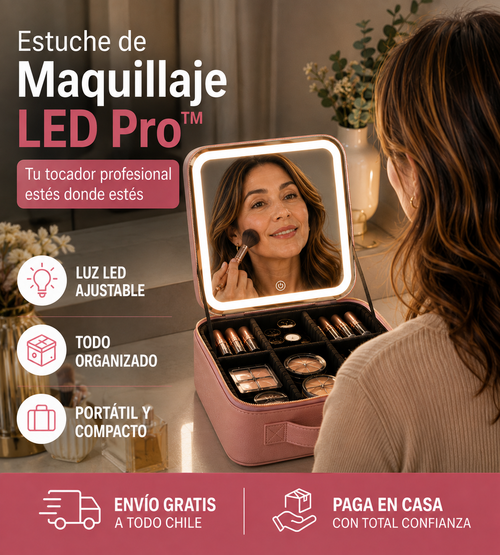 Estuche de Maquillaje LED Pro™ - Tu tocador profesional estés donde estés
