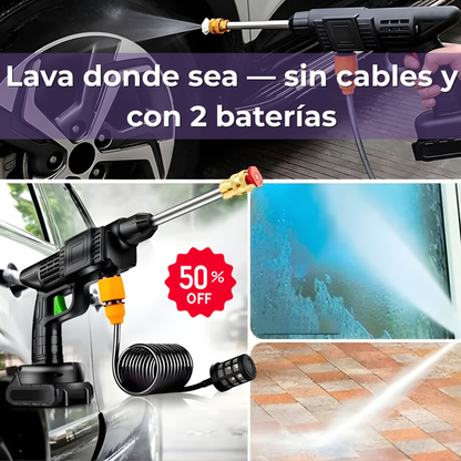 Hidrolavadora Portátil 2 Baterías - Lava donde sea con balde - Auto y terraza listos en 10 min